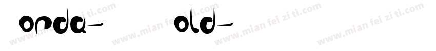 Gorda-ITV Bold字体转换